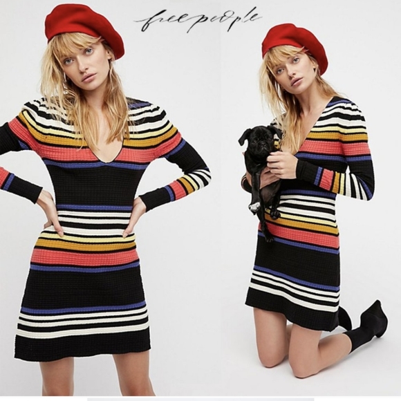 FREE PEOPLE - Gidget Sweater Mini Dress - Picture 2 of 12